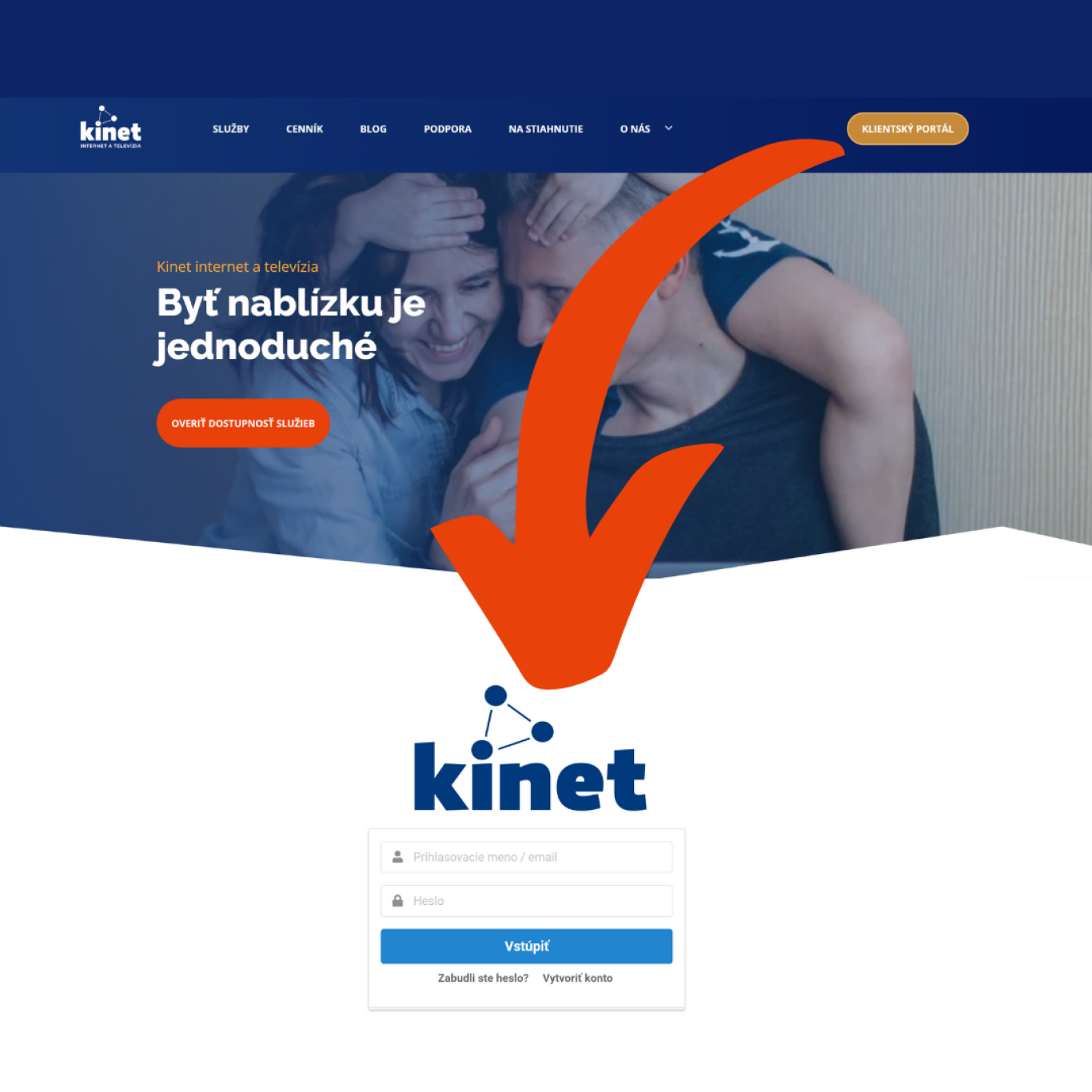 klientsky portal kinet