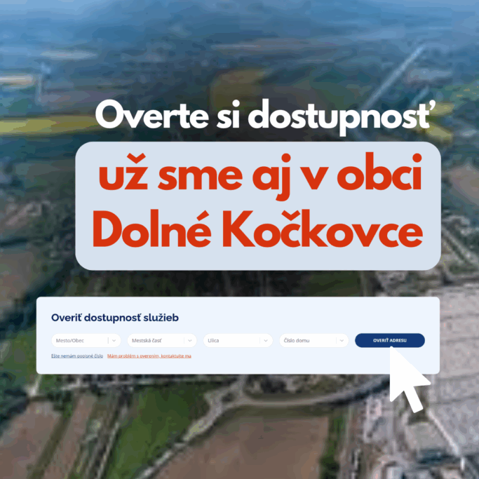 Optický internet už aj v obci Dolné Kočkovce