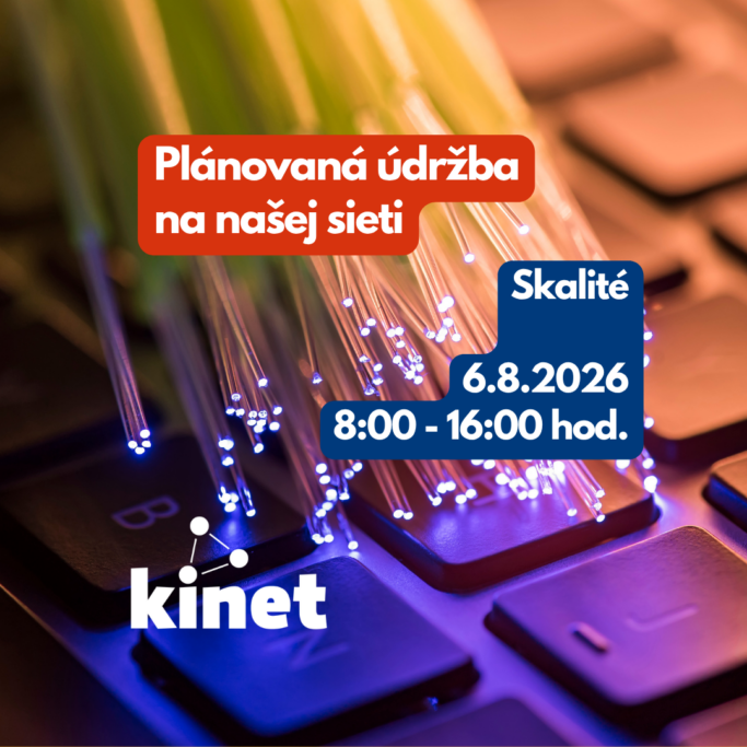 Plánovaná údržba siete – 6.8.2026 – Skalité